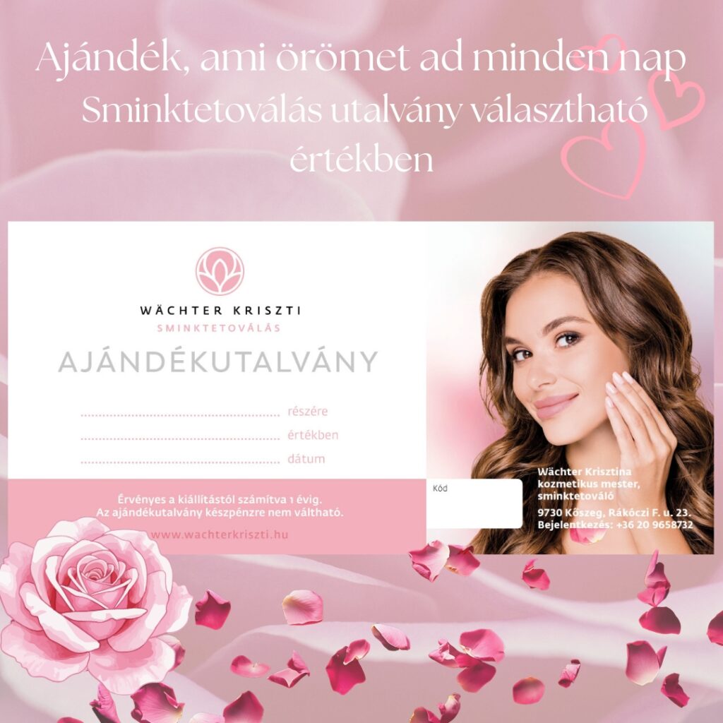 A sminktetoválás ajándéknak is kitűnő!